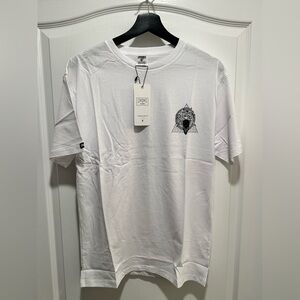 Crocks & Castles Men’s White Short Sleeve T-Shirt, Size Medium